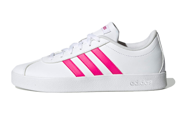 Детские кеды adidas neo VL Court 2.0 K (бело-розовые)