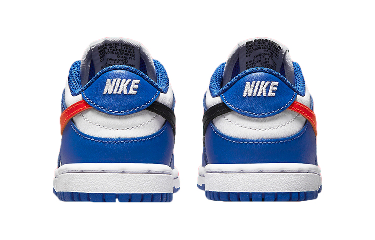 Детские кеды Nike Dunk (бело-сине-оранжевый) — фото 6