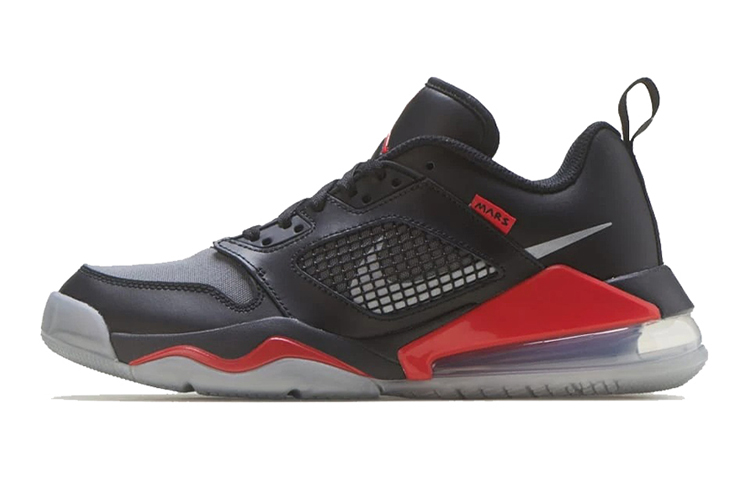 Jordan Mars 270 Low Slip Resistant Cushioning Abrasion Resistant Low top Basketball Shoes Black Gray Red Unisex