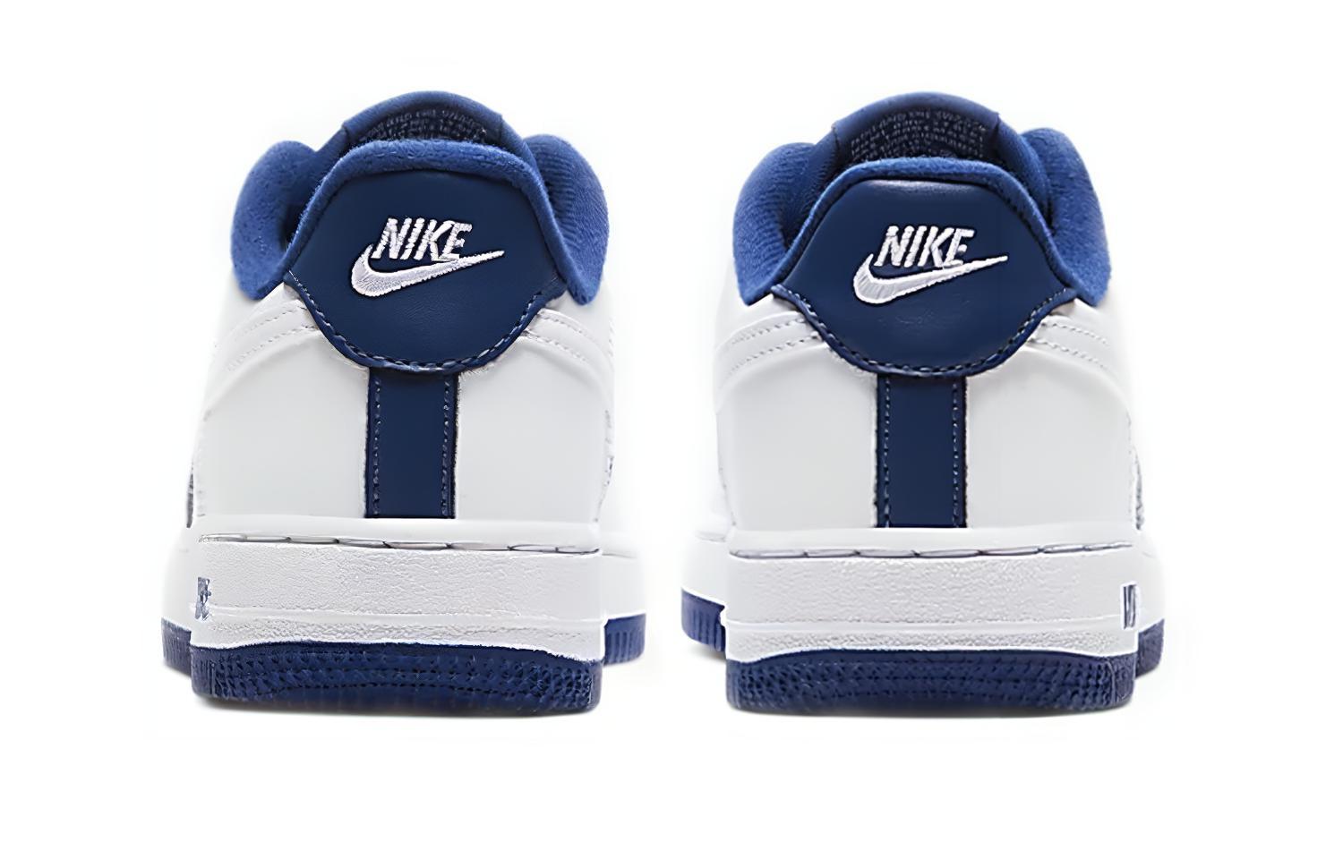 Кеды Nike Air Force 1 -1 (бело-синие) — Белыйсиний — фото 6