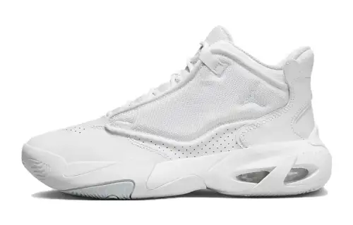 Jordan Max Aura 4 Slip Resistant Anti Kick Mid top Basketball Shoes White Unisex