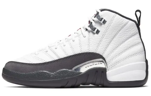 Air Jordan 12 Retro White Dark Grey GS