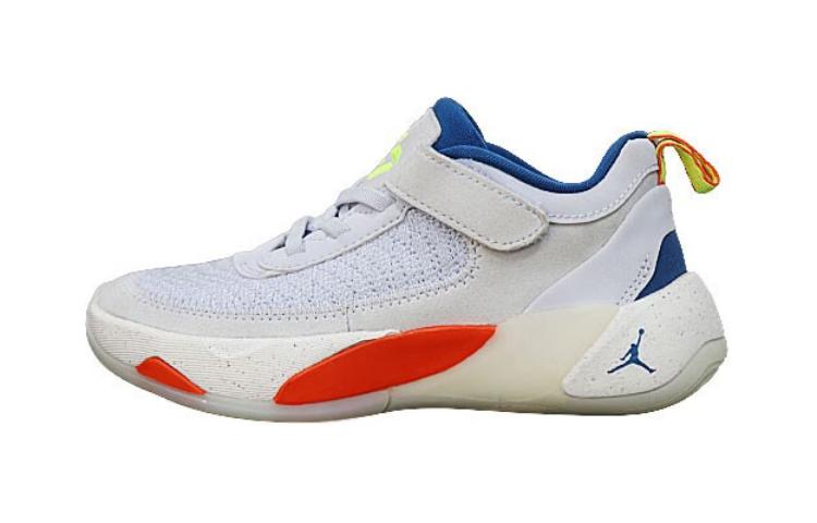 Детские кроссовки Jordan Luka 1 S PS (бело-сине-оранжевые)