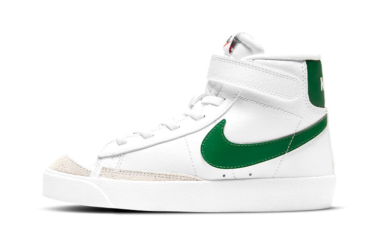 Детские кеды Nike Blazer (бело-зеленые)