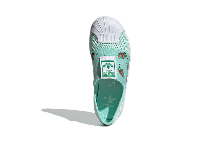 Кеды adidas originals SUPERSTAR 360 SMR (зелено-белые) — фото 6