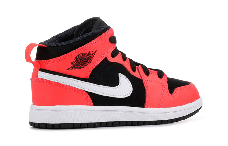 Кроссовки Jordan Air Jordan 1 Mid (черный / красный) — Чёрный / красный — фото 5