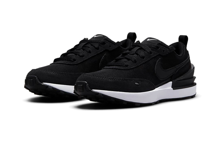 Кроссовки Nike Waffle One (черные) — фото 4