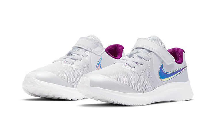 Детские кроссовки Nike Star Runner 2 Power (серый / синий / фиолетовый) — фото 3