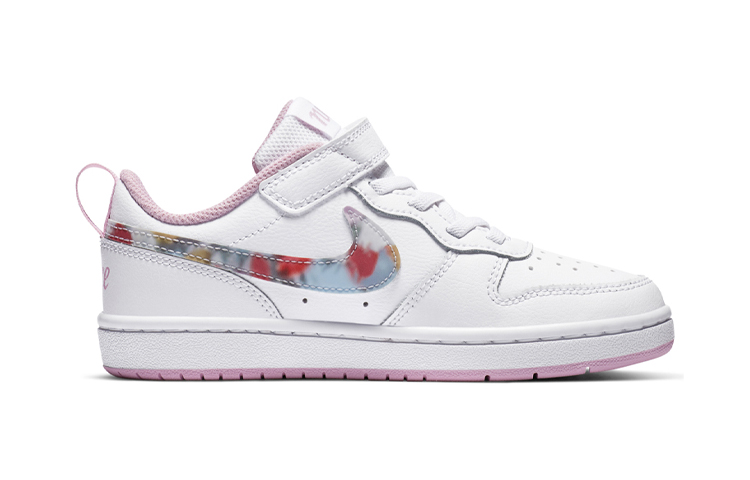 Детские кеды Nike Low 2 SE (бело-розовые) — фото 3