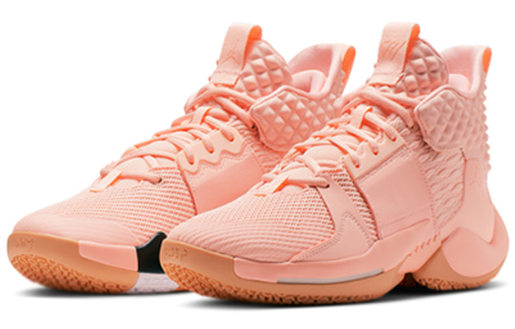 Баскетбольные кроссовки Jordan JordanWhy Not Zer0.2 GS (розовый) — фото 4