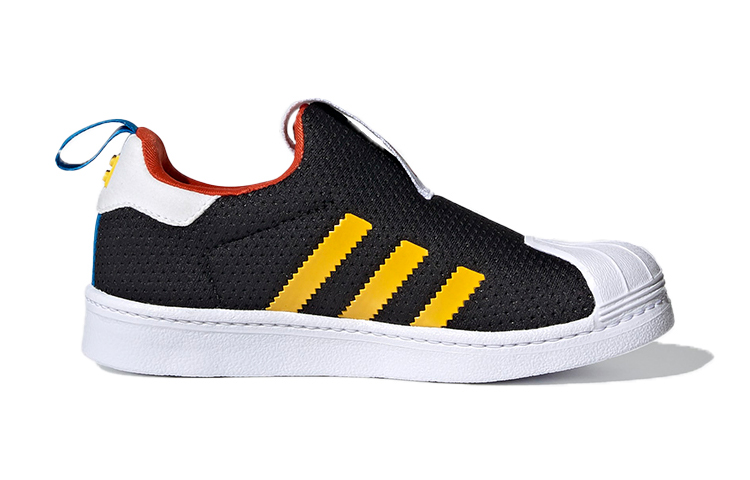 Детские кеды LEGO / x adidas originals 360 X (черно-зеленые) — фото 4