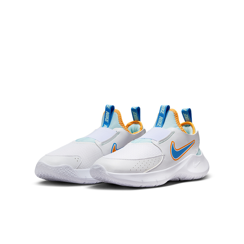 Детские кроссовки Nike Flex Runner (бело-синие) — 白/蓝/橘 — фото 5