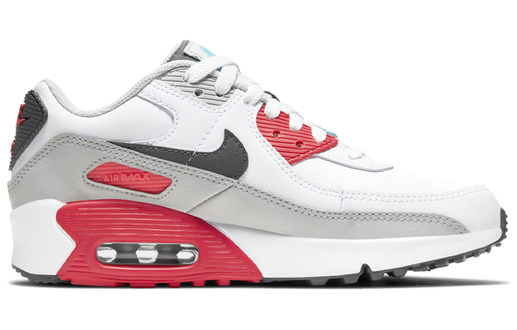 Кроссовки Nike Air Max 90 GS (бело-оранжевые) — фото 4