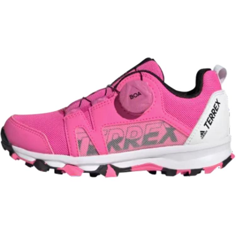 Детские кроссовки adidas Terrex Boat Hiking K (розово-белые)