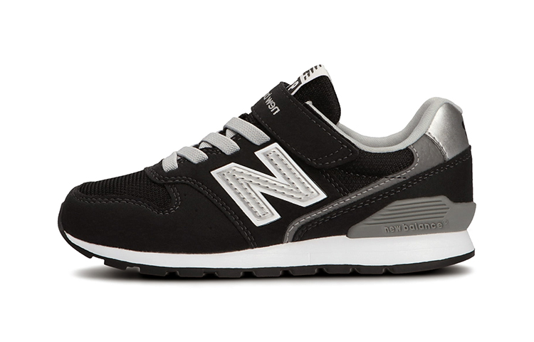 Детские кроссовки New Balance 996 (черно-серебристые)