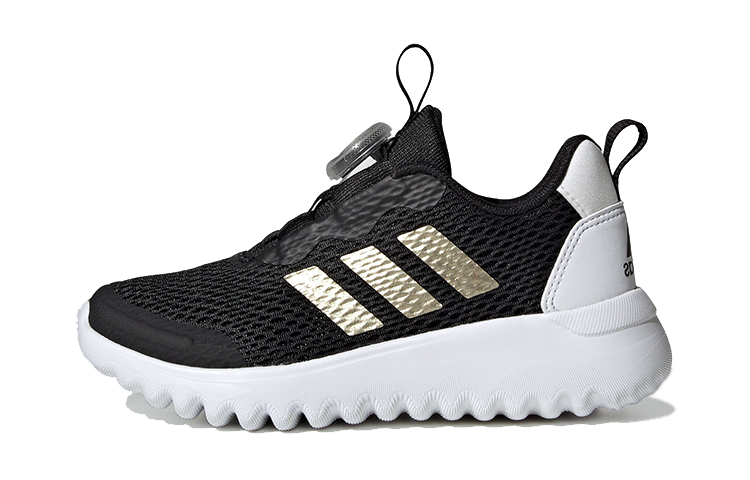 Детские кроссовки adidas ActiveFlex BOA 3.0 (черно-золотые)
