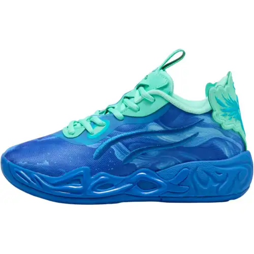 PUMA PUMA x LAMELO BALL Mb.04 Lo Team Versatile, Comfortable, Supportive Low-top Children's Basketball Shoes Extreme Blue/Flash Blue/New Navy Youth