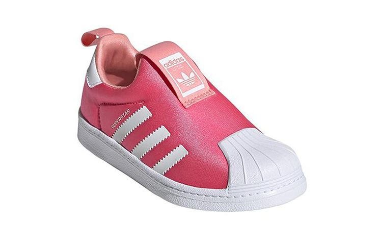 Детские кеды adidas originals Superstar 360 (бело-розовые) — Белый / розовый — фото 4