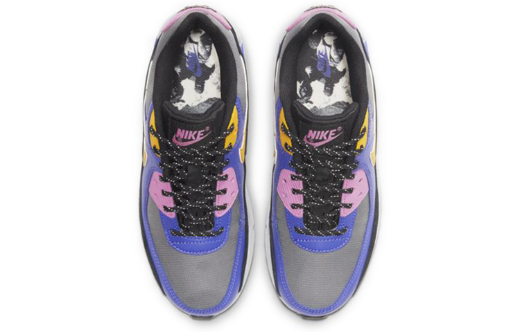 Кроссовки Nike NikeAir Max 90 QS (серо-фиолетовый) — фото 4