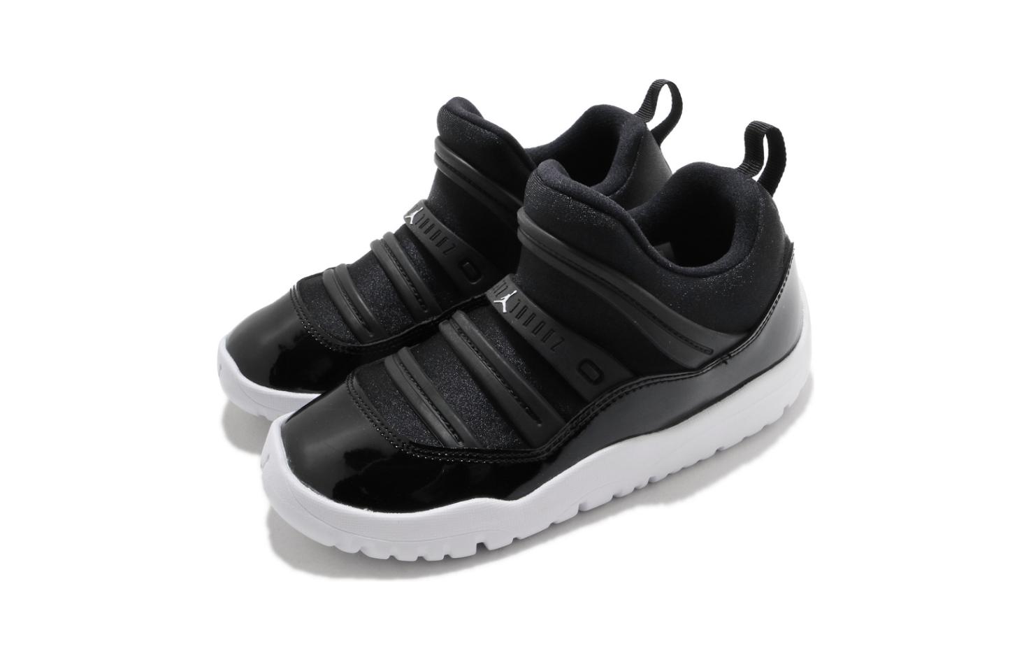Кроссовки Jordan Air Jordan 11 Retro Little Flex BP (черный / белый) — Чёрный / белый — фото 3