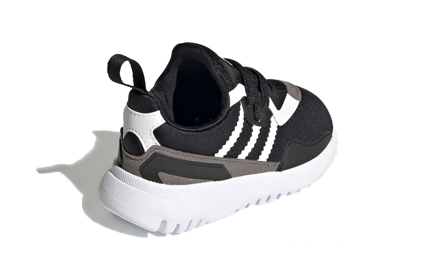 Кеды adidas originals Flex El I (черно-бело-серые) — фото 5