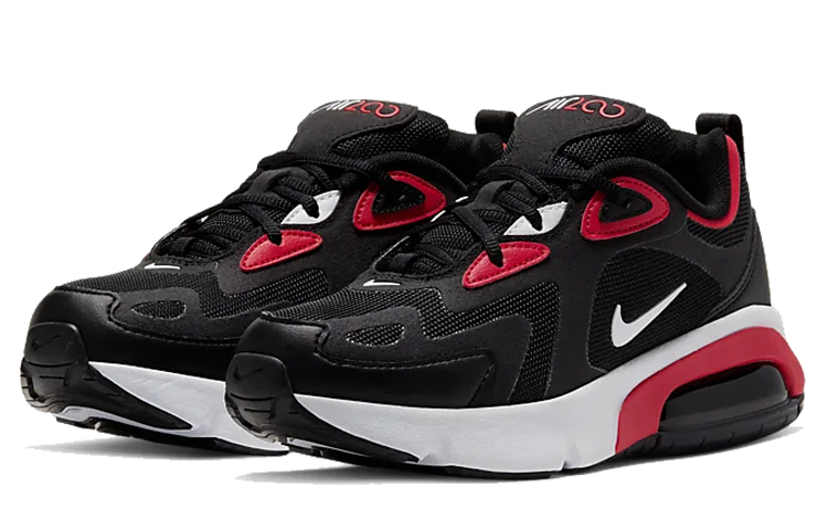 Кроссовки Nike Air Max 200 GS (черно-красные) — фото 4