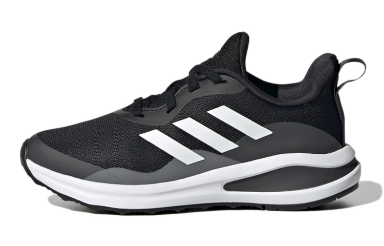 Детские кроссовки adidas FortaRun J Lace Running K (черно-белые)