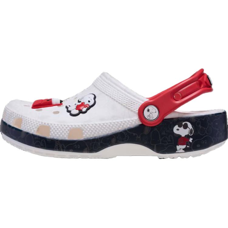 Сабо Crocs Crocs Classic clog Peanuts (бело-красный)