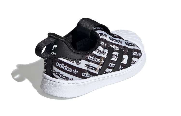 Детские кроссовки adidas originals SUPERSTAR 360 (черные) — Чёрный — фото 5
