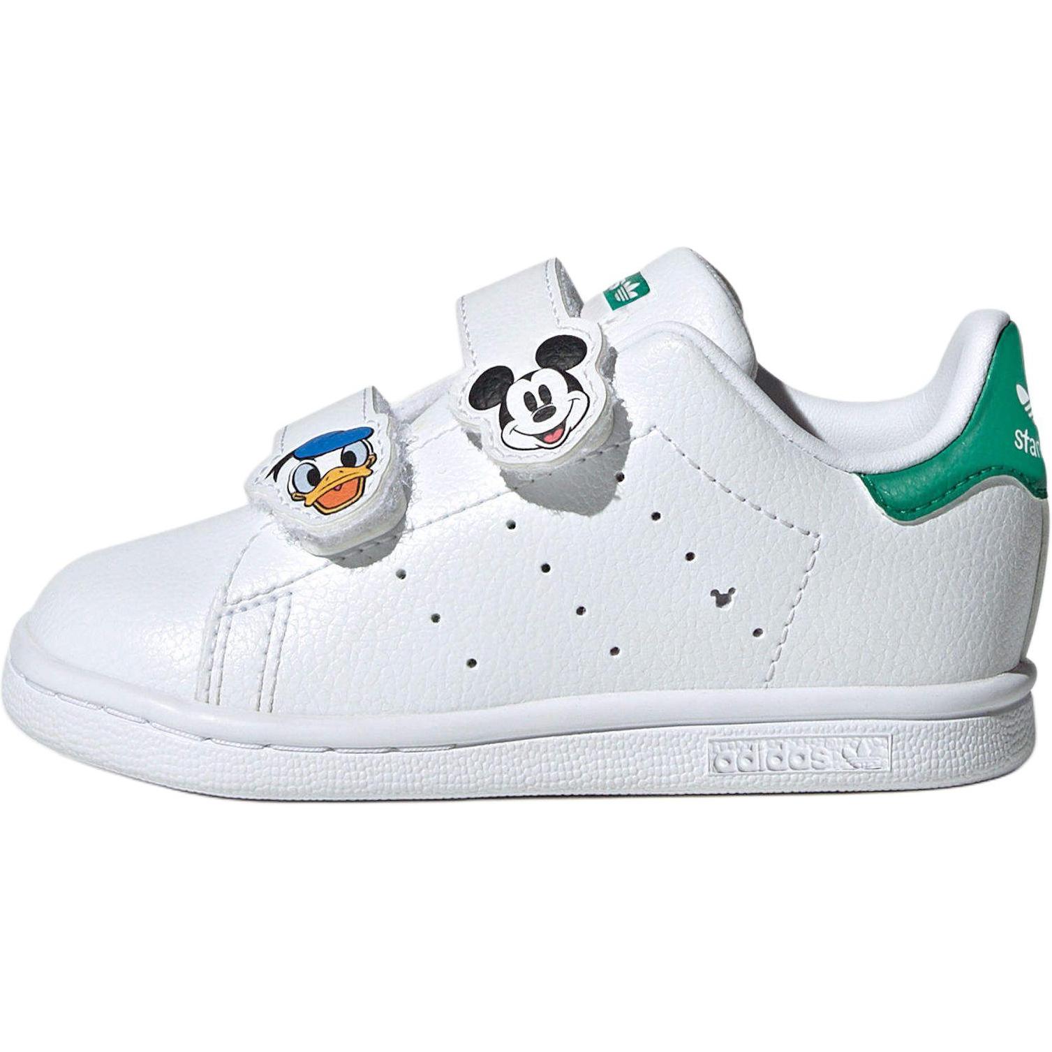 Детские кеды adidas originals STAN SMITH COMFORT CLOSURE (бело-зеленые)