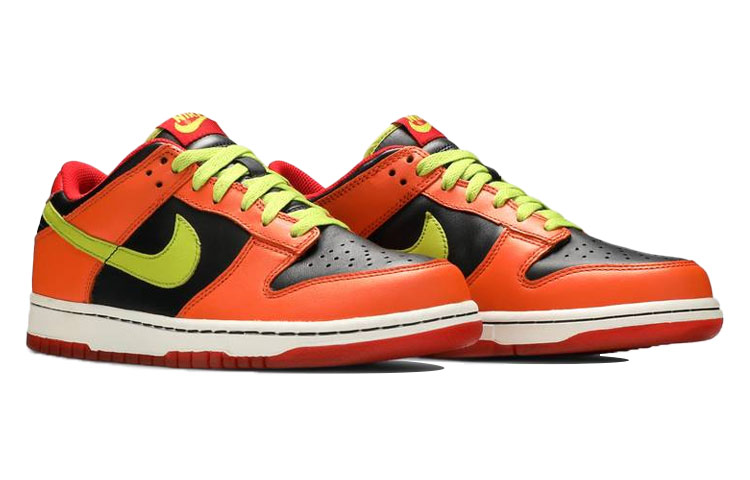 Кеды Nike NikeDunk GS (оранжевый / черный / желтый) — Оранжевый / чёрный / жёлтый — фото 3