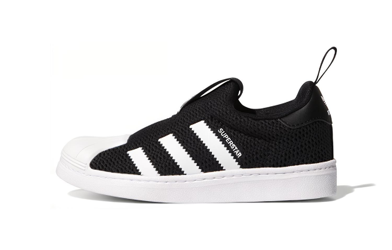 Adidas originals SUPERSTAR 360 Casual Low Top Sneakers Black Infant and Toddler