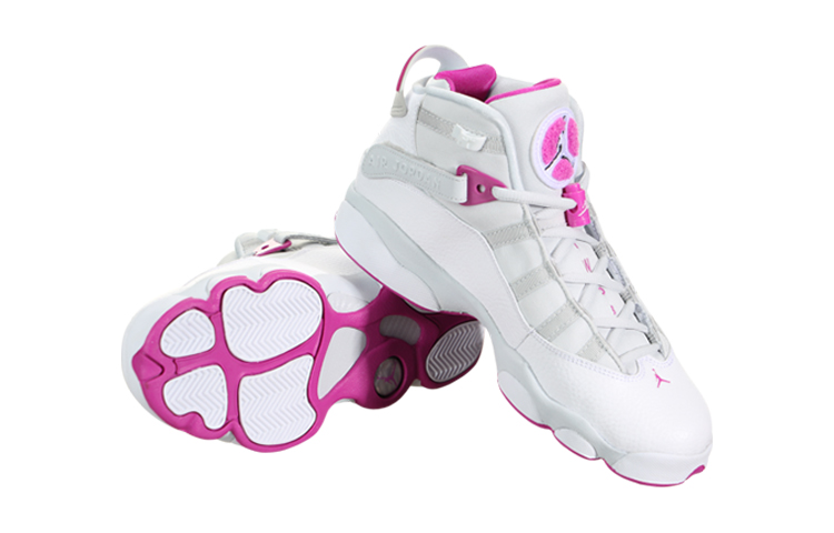 Кроссовки Jordan Air Jordan 6 Rings (розово-белые) — фото 7