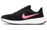 Nike REVOLUTION 5 Cushioning Slip Resistant Abrasion Resistant Low top Running Shoes Black Pink Unisex