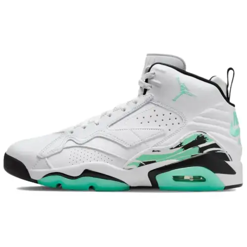 Jordan Jumpman MVP High top Basketball Shoes White Green Black Unisex