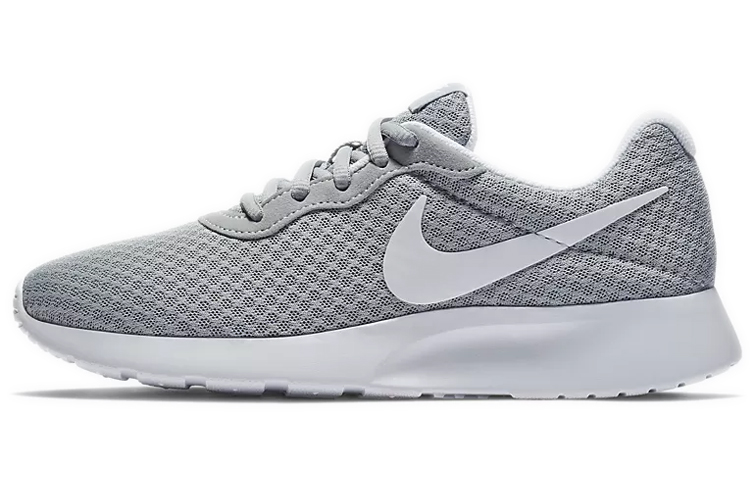 Nike Tanjun fabric, round toe, comfortable, non-slip, breathable and lightweight, low-cut lifestyle shoes, women's gray