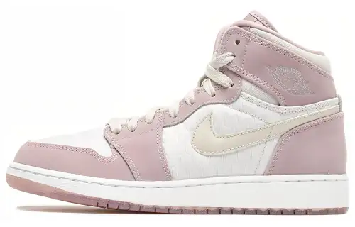 Jordan Air Jordan 1 Retro Heiress Plum Fog Color Block GS High Top Basketball Shoes Elegant Pink 2016 Version Same for Men and Women