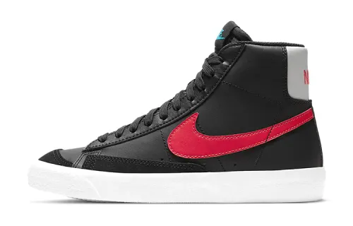 Nike Blazer Mid 77 Black Fusion Red Blue GS