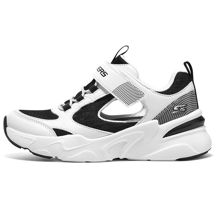 Детские кроссовки Skechers С (черно-белые)