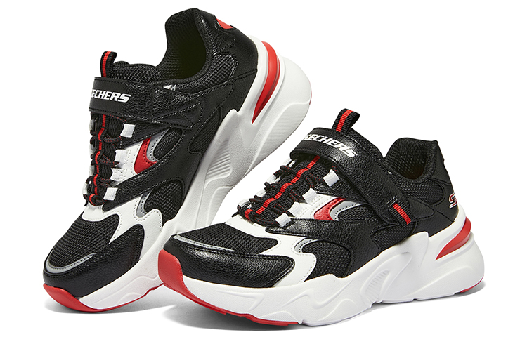 Детские кроссовки Skechers (черно-красный) — фото 4