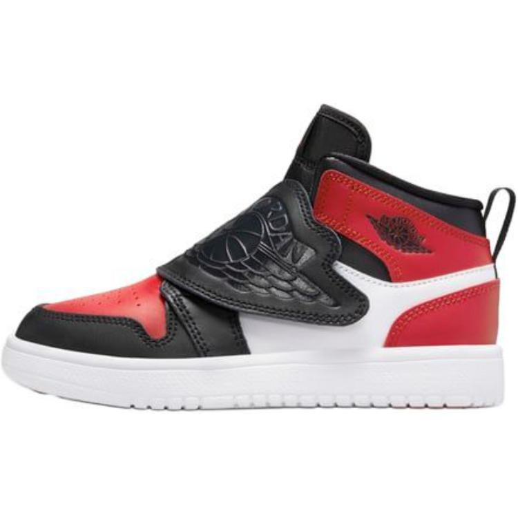 Высокие кроссовки Jordan 1 Sky (черно-красные)