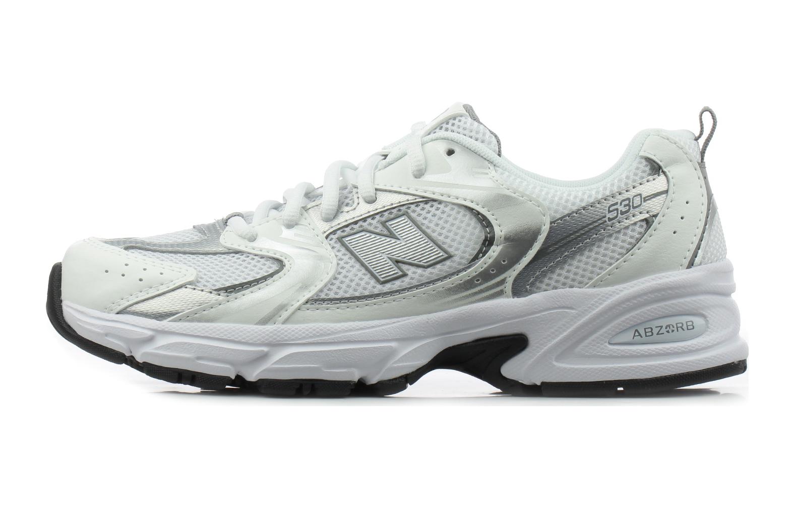 Детские кроссовки New Balance 530 (серебристо-белые)