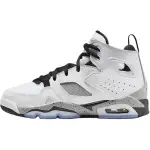 Jordan Flight Club 91 Synthetic Leather Slip Resistant Abrasion Resistant High top Basketball Shoes White Black Unisex