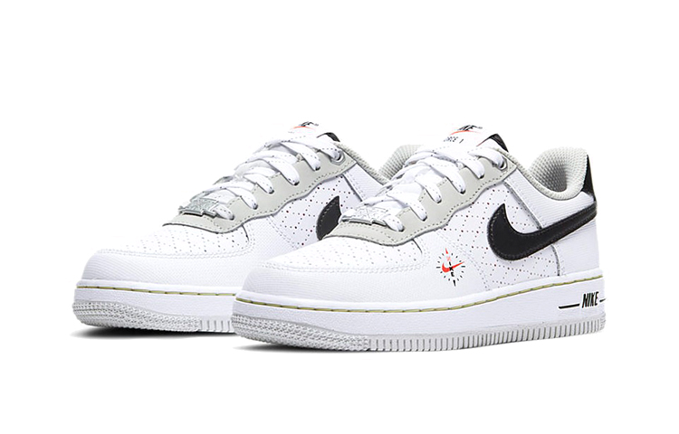 Детские кеды Nike Air Force 1 Fresh Perspective (черно-бело-красный) — фото 4
