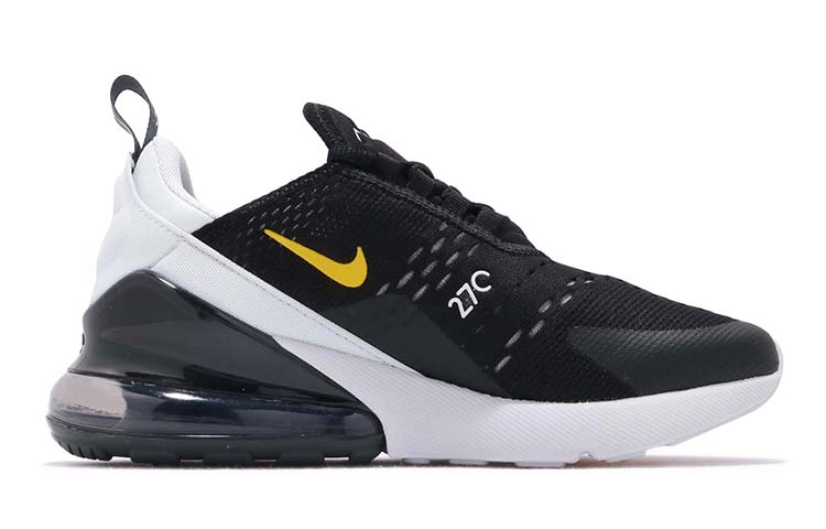 Кроссовки Nike Air Max 270 Pure Platinum (черно-белые) — фото 2