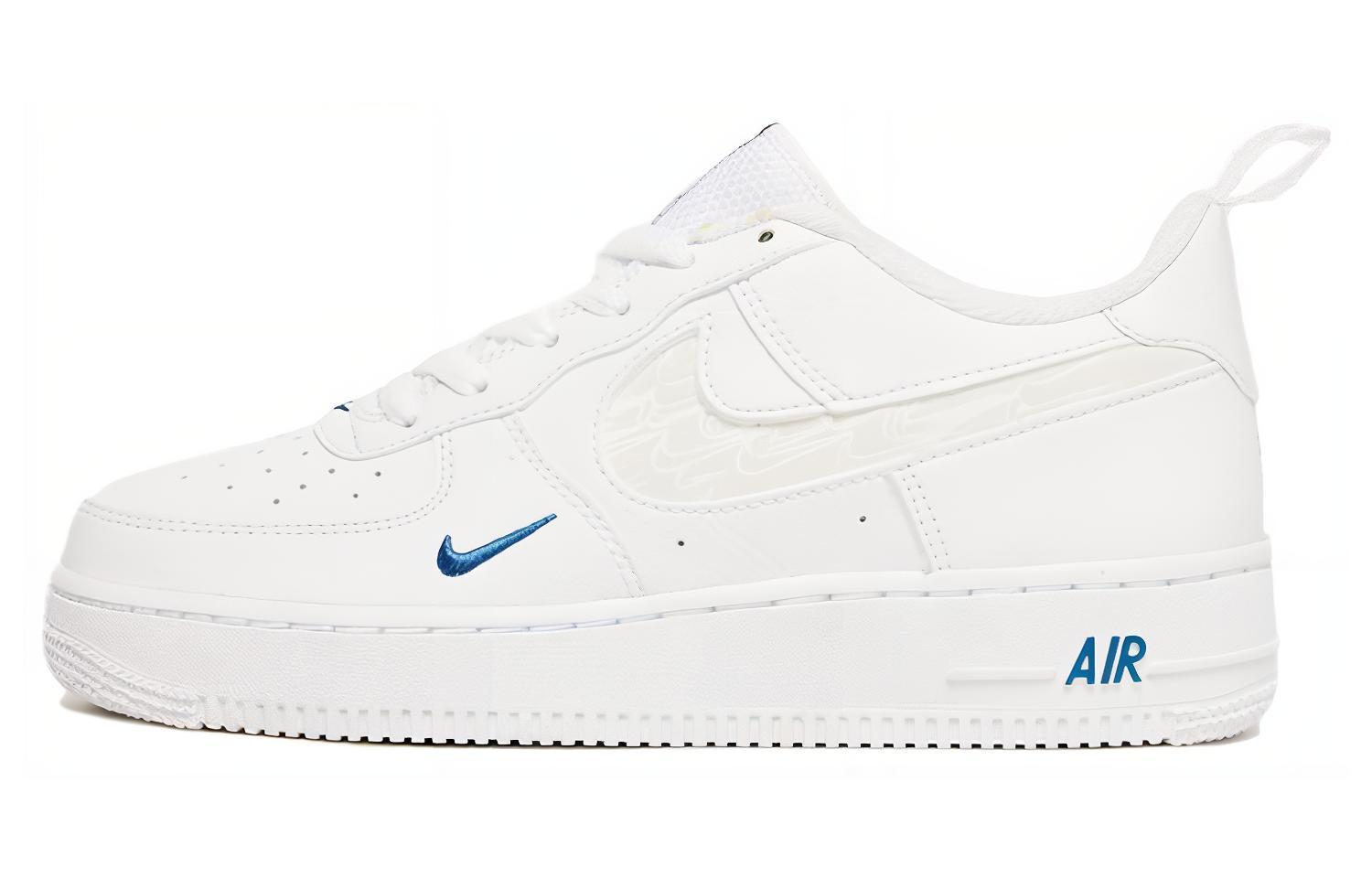Кроссовки Nike Air Force 1 Lv8 LV8 GS (бело-синие)