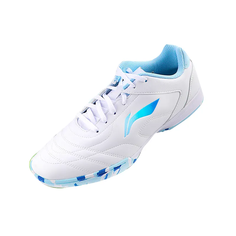 Li Ning Sports Slip Resistant Cushioning Abrasion Resistant Breathable Low top Soccer Shoes Kids'