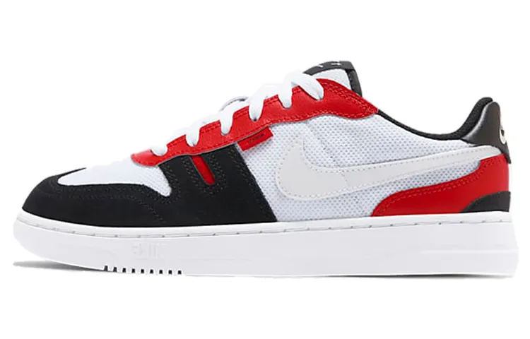 Nike Squash Type Fabric Slip Resistant Cushioning Low top Kids' Skateboarding Shoes Red White