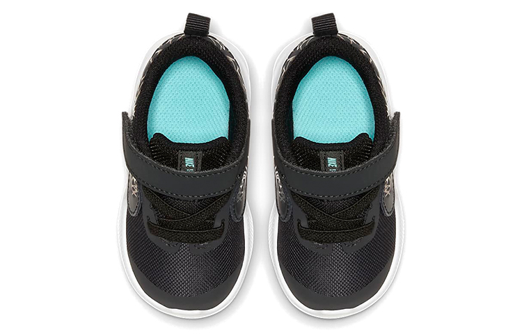 Детские кроссовки Nike Downshifter 9 Rebel (черно-зеленые) — Чёрный / зелёный — фото 3