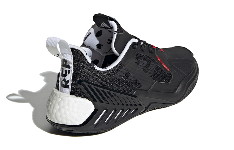 Детские кроссовки adidas 4Uture (черно-бело-красный) — Чёрный / белый / красный — фото 5